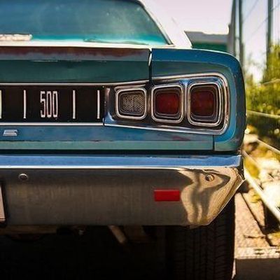Vintage Muscle Car Rear