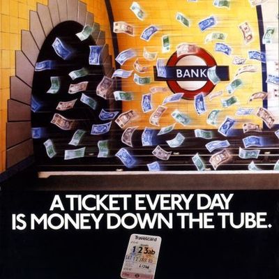 Money Down the Tube money tube advertising travel cost