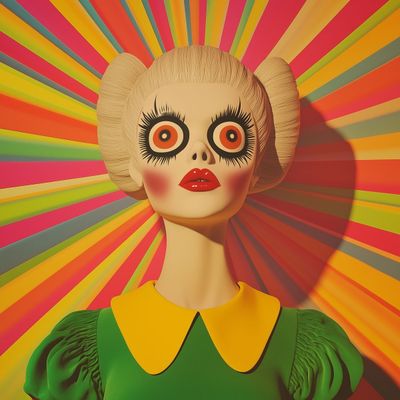 Colorful Sugar Skull Mannequin