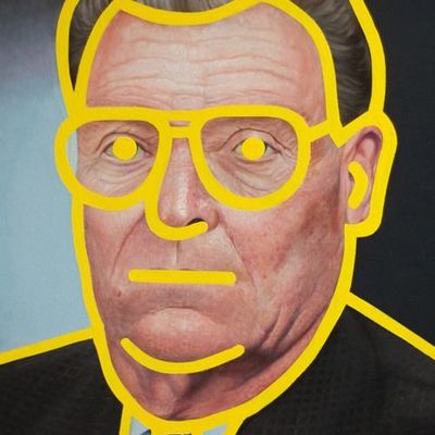 Yellow Outline Portrait