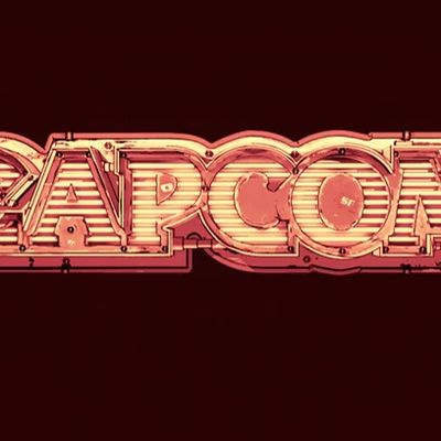 Capcom Logo in Red capcom logo red metallic design