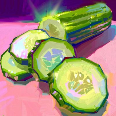 Sliced Cucumbers
