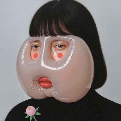 Inflatable Face Art