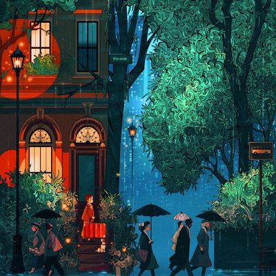 Rainy Night in the City