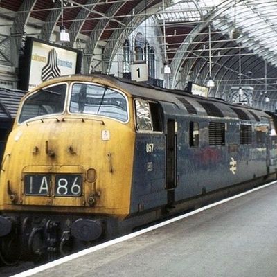 Vintage Train at Station