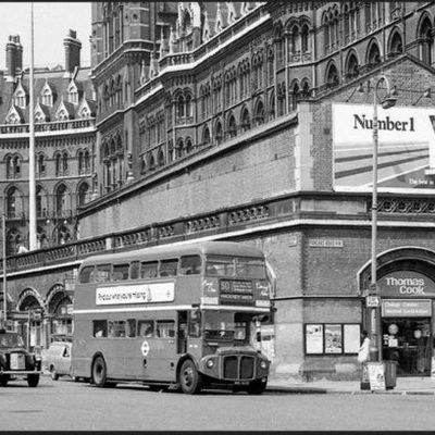 Vintage London Bus Stop