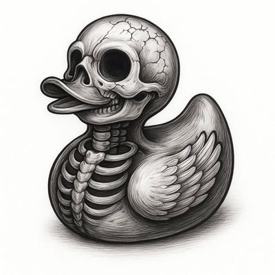 Skeleton Duck