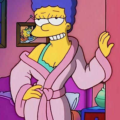 Marge Simpson in Pink Robe
