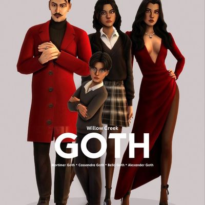 Goth Family Portrait