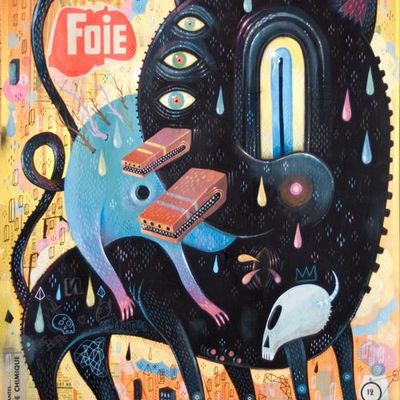 Foie surreal dark whimsical mechanical humanoid
