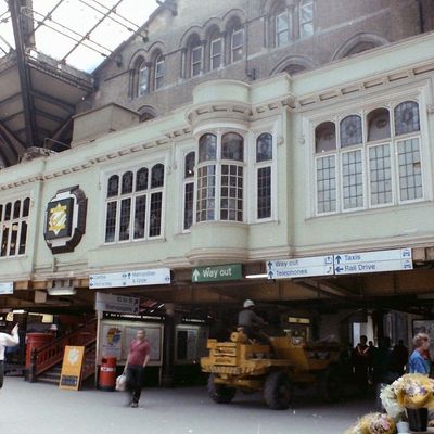 Vintage Railway Station Interior