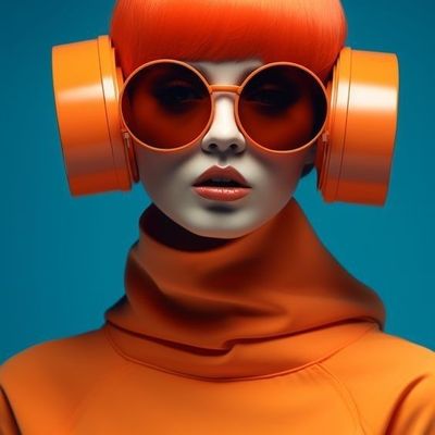 Orange Futuristic Fashion