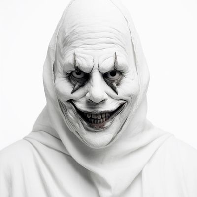 Creepy Clown Mask clown mask horror scary white