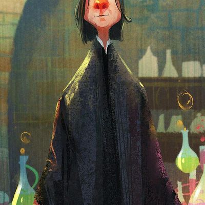 Person in cloak person cloak laboratory bottles