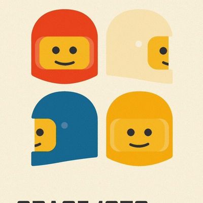 Lego Space Helmet Heads