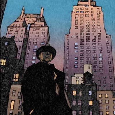 Man in Hat Amidst Cityscape