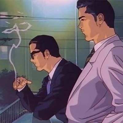 Smoking Man in Suit