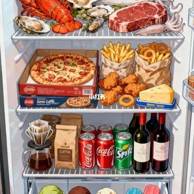 Luxurious Refrigerator Full of Food
