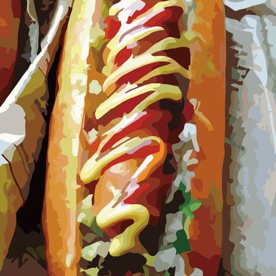 Hot Dog with Mustard