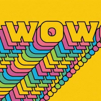 Colorful 'WOW' Text Animation