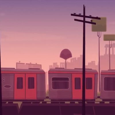 Train Station at Dusk train station dusk cityscape
