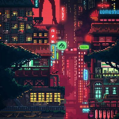 Cyberpunk Neon Cityscape