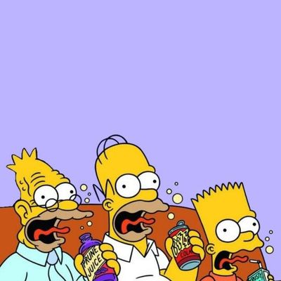 The Simpsons Family Drinking