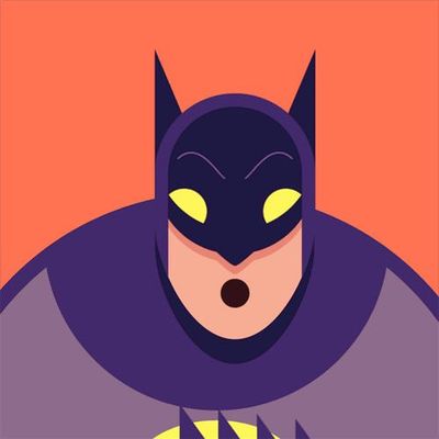 Batman Minimalist Portrait