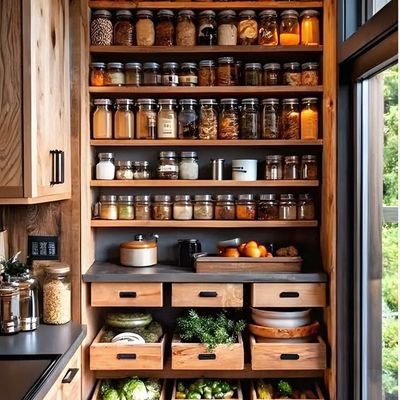 Organized Kitchen Pantry