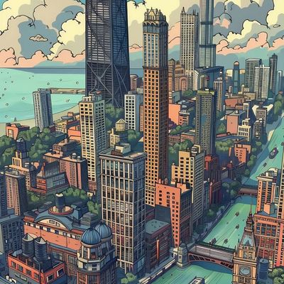 Urban Fantasy Skyline