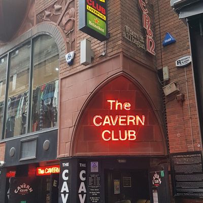 The Cavern Club Neon Sign the cavern club neon sign entrance vibrant liverpool