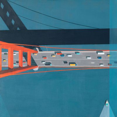 Golden Gate Bridge Abstract