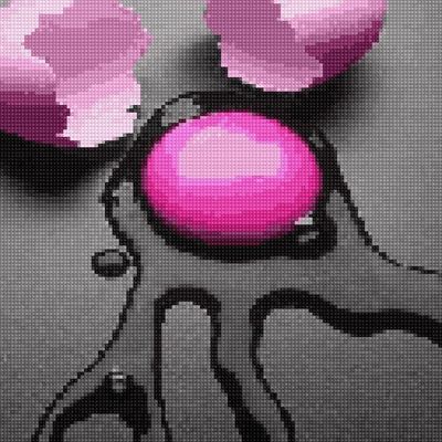 Pixelated Eye pixelated eye iris petals theme:digital art