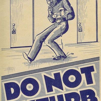 Vintage 'Do Not Step' Sign