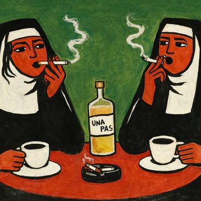 Nuns Smoking and Drinking
