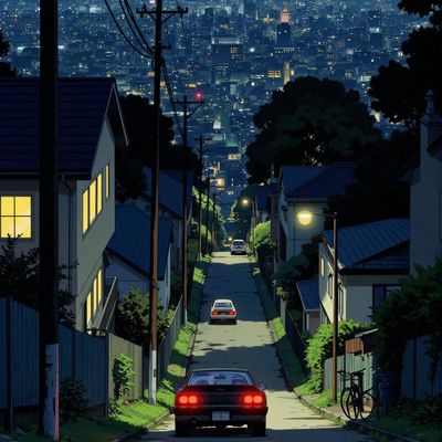 Evening Street Scene
