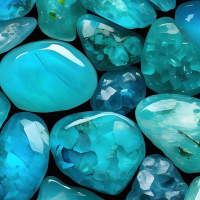 Glistening Turquoise Stones
