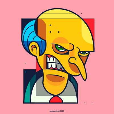 Abstract Cyberpunk Head