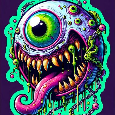 Psychedelic Monster Eye