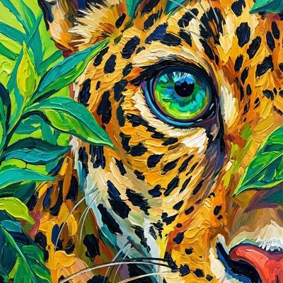 Colorful Leopard