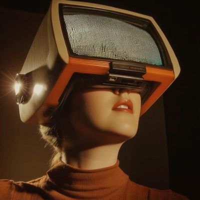 Futuristic VR Headset