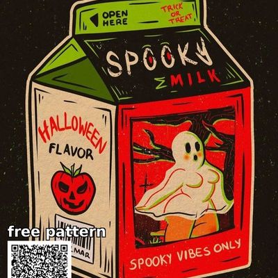 Spooky Milk Halloween Flavor spooky halloween milk carton ghost