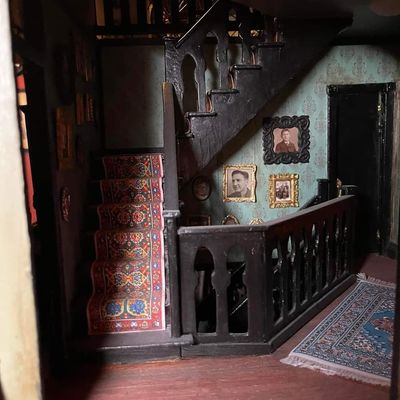Victorian Staircase with Persian Rug