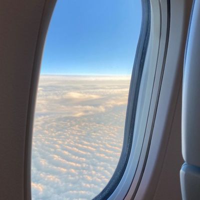 Airplane Window View