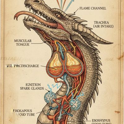 Dragon Anatomy dragon anatomy illustration medical biological