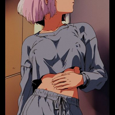Anime Girl in Downblouse