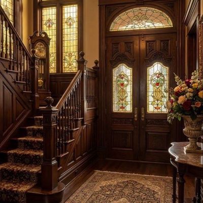 Elegant Victorian Entrance