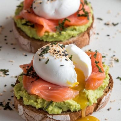 Avocado Toast with Poached Egg and Smoked Salmon