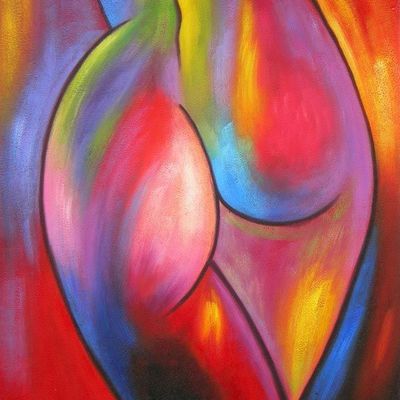 Abstract Figures in Vibrant Colors