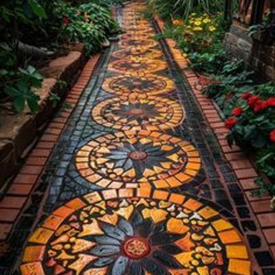 Mosaic Garden Path